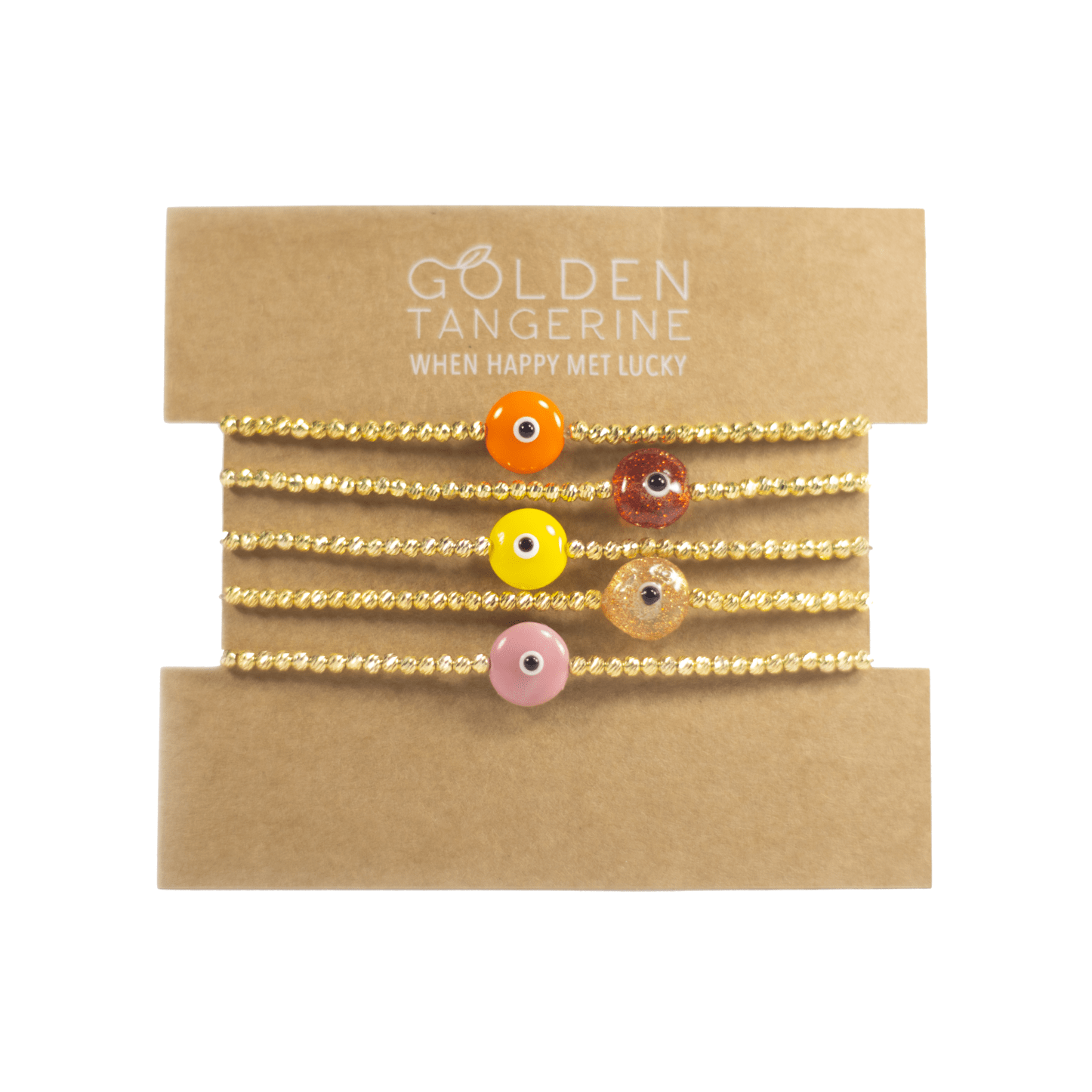The Majestic Spring Set - 5 Bracelets - Golden Tangerine