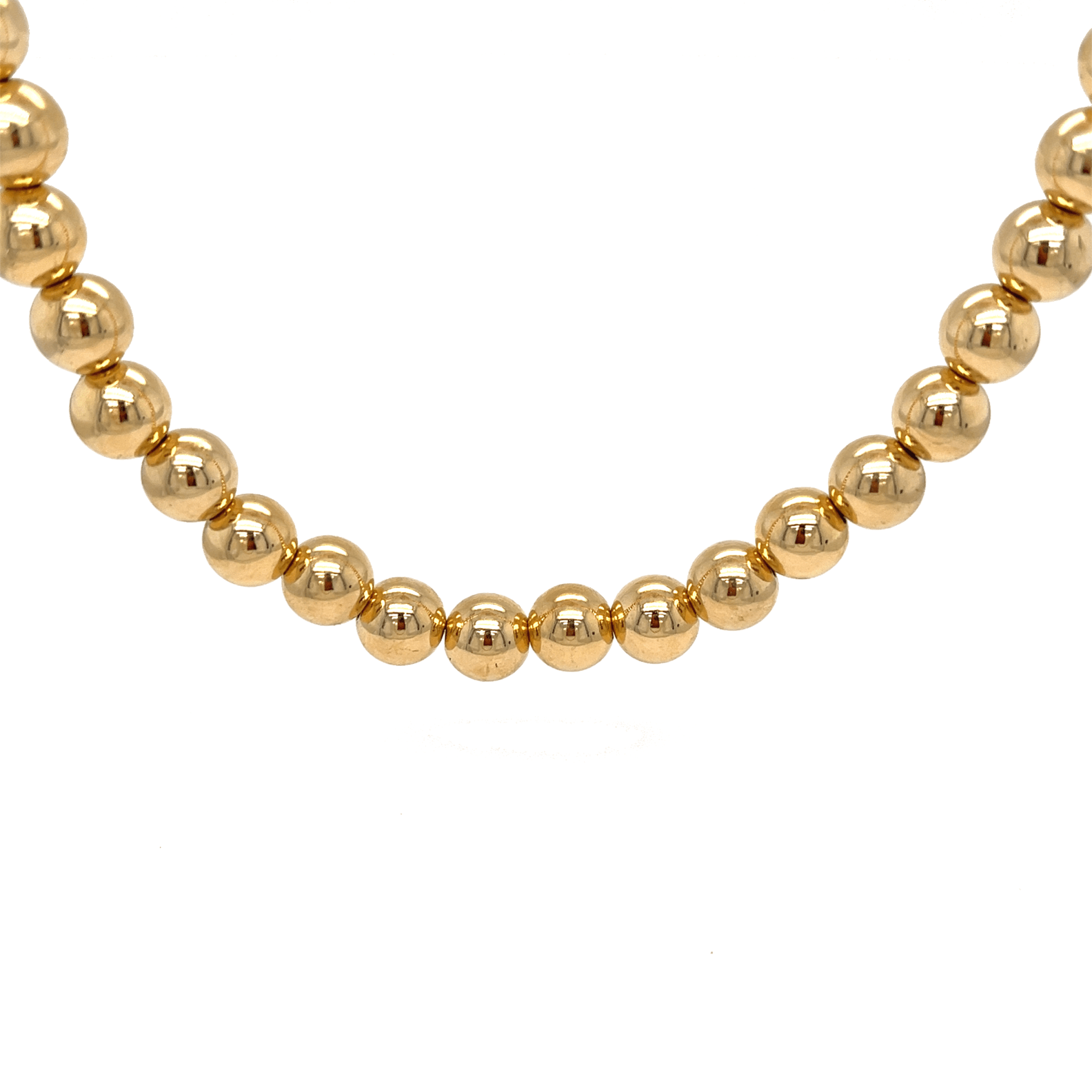 Cannes Ball Necklace - Yellow Gold - Golden Tangerine